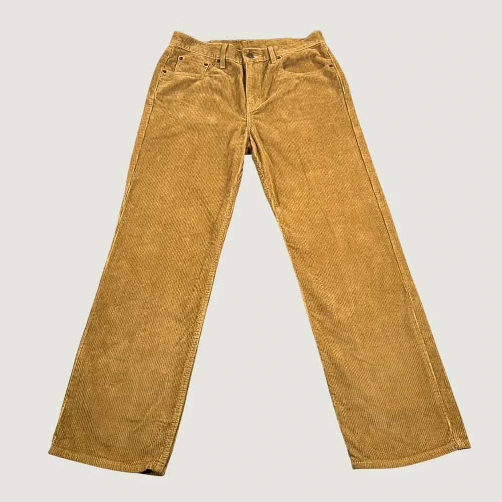 Levis 514 Straight Fit Corduroy Pants Tan Mustard W30 L30 A0964-1842
